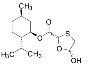 (1R,2S,5R)-Menthol-5R-hydroxy-[1,3]-oxathiolane-2R-carboxylate