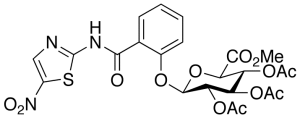 Methyl 1-[[2-N-(5-Nitrothiazolyl)carboxamido]phenyl]-2,3,4- tri-O-acetyl-Beta-D-glucopyranuronate