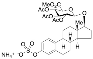17Beta-Estradiol 3-Sulfate 17-(2,3,4-Tri-O-acetyl-Beta-D-glucuronide Methyl Ester) Ammonium Salt