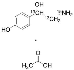 Octopamine-13C2,15N Acetic Acid