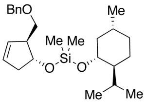 (1R,2S,5R)-1-[(1R,2S)-2-(Benzyloxy)methyl-3-cyclopenten-1-yloxy][[5-methyl-2-(isopropyl)cyclohexyl]oxy]-silane