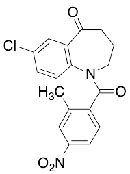 7-Chloro-1,2,3,4-tetrahydro-1-(2-methyl-4-nitrobenzoyl)-5H-1-benzazepin-5-one