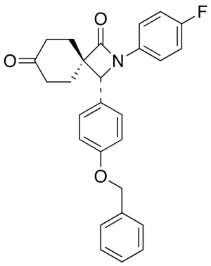 (3R)-2-(4-Fluorophenyl)-3-[4-(phenylmethoxy)phenyl]-2-azaspiro[3.5]nonane-1,7-dione