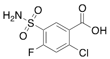 2-Chloro-4-fluoro-5-sulfamoylbenzoic Acid