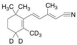 3-Methyl-5-[2,6,6-trimethyl-1-(cyclohexen-d5)-1-yl]-penta-2,4-dienenitrile