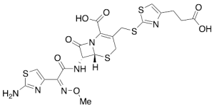 [6R-[6a,7b(Z)]]-7-[[(2-Amino-4-thiazolyl)(methoxyimino)acetyl]amino]-3-[[[4-(2-carboxyethyl)-2-thiazolyl]thio]methyl]-8-oxo-5-thia-1-azabicyclo[4.2.0]oct-2-ene-2-carboxylic Acid