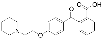 2-[4-[2-(1-Piperidinyl)ethoxy]benzoyl]benzoic Acid