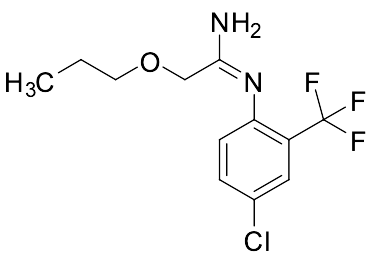 (E)-N'-[4-Chloro-2-(trifluoromethyl)phenyl]-2-propoxy-ethanimidamide