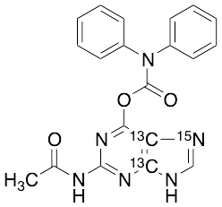 N2-Acetyl-O6-diphenylcarbamoylguanine-13C2,15N