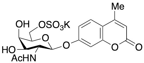 4-Methylumbelliferyl 2-Acetamido-2-deoxy-Beta-D-galactopyranoside 6-Sulfate Potassium Salt
