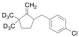 1-Chloro-4-[(3,3-dimethyl-2-methylenecyclopentyl)methyl]benzene-d6