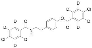 4-(2-(4-Chlorobenz-d4-amido)ethyl)phenyl 4-Chlorobenz-d4-oate