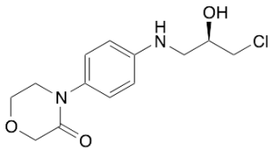4-[4-[[(2R)-3-Chloro-2-hydroxypropyl]amino]phenyl]-3-morpholinone