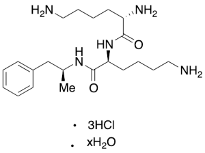 (S)-2,6-Diamino-N-((S)-6-amino-1-oxo-1-(((S)-1-phenylpropan-2-yl)amino)hexan-2-yl)hexanamide Trihydrochloride Hydrate