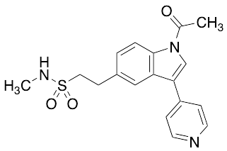 2-(1-Acetyl-3-(pyridin-4-yl)-1H-indol-5-yl)-N-methylethanesulfonamide