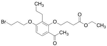 4-[6-Acetyl-3-(3-bromopropoxy)-2-propylphenoxy]butanoic Acid Ethyl Ester