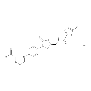 2-[2-[[4-[(5S)-5-[[[(5-Chloro-2-thienyl)carbonyl]amino]methyl]-2-oxo-3-oxazolidinyl]phenyl]amino]ethoxy]-acetic Acid Hydrochloride