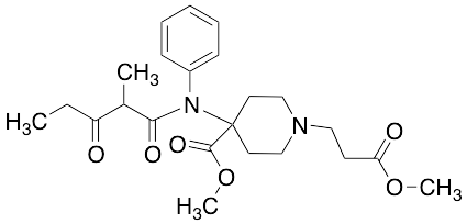 1-(Methoxycarbonyl-ethyl)-4-[(2-methyl-3-oxo-pentanoyl)-phenyl-amino]-piperidine -4-carboxylic Acid Methyl Ester