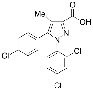 5-(4-Chlorophenyl)-1-(2,4-dichlorophenyl)-4-methylpyrazole-3-carboxylic Acid