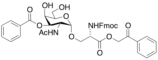 3-O-Benzoyl-N-acetyl-α-D-galactosaminyl-1-O-N-(Fmoc)serine Phenacylester