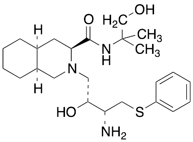 (3S,4aS,8aS)-2-[(2R,3R)-3-[(3-Amino-2-hydroxy-4-phenythiobutyl]-decahydro-N-(2-hydroxy-1,1-dimethylethyl)-3-isoquinolinecarboxamide