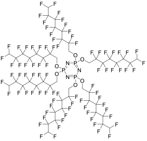 Hexakis(1H,1H,8H-tetradecafluorooctyloxy)phosphazine