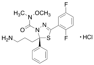 (2S)-2-(3-Aminopropyl)-5-(2,5-difluorophenyl)-N-methoxy-N-methyl-2-phenyl-1,3,4-thiadiazole-3(2H)-carboxamide Hydrochloride