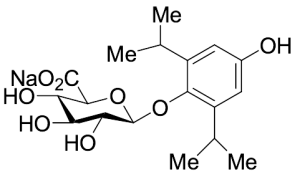 4-Hydroxy Propofol 1-O-β-D-Glucuronide Sodium Salt