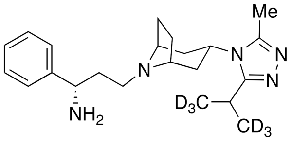 (1S)-3-[3-((3-Isopropyl-d6)-5-methyl-4H-1,2,4-triazol-4-yl)-exo-8-azabicyclo[3.2.1]oct-8-yl]-1-phenyl-1-propanamine