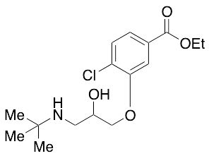 3-(3-(tert-Butylamino)-2-hydroxypropoxy)-4-chlorobenzoic Acid Ethyl Ester