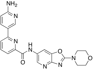 6'-Amino-N-[2-(4-morpholinyl)oxazolo[4,5-b]pyridin-6-yl][2,3'-bipyridine]-6-carboxamide