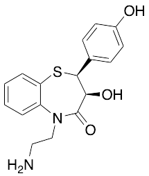 (2S,3S)-5-(2-Aminoethyl)-2,3-dihydro-3-hydroxy-2-(4-hydroxyphenyl)-1,5-benzothiazepin-4(5H)-one