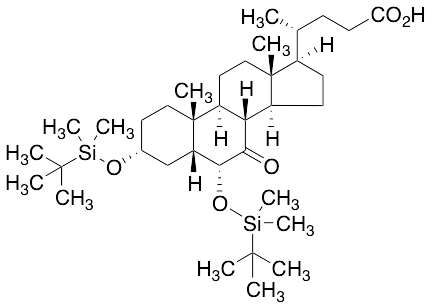 (3Alpha,5Beta,6Alpha)-3,6-Bis[[(1,1-dimethylethyl)dimethylsilyl]oxy]-7-oxo-cholan-24-oic Acid