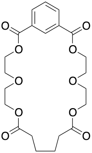 3,6,9,16,19,22-Hexaoxabicyclo[22.3.1]octacosa-1(28),24,26-triene-2,10,15,23-tetrone