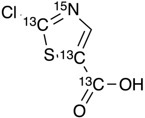 2-Chloro-5-thiazolecarboxylic Acid-13C3,15N