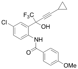 rac N-[4-Chloro-2-[3-cyclopropyl-1-hydroxy-1-(trifluoromethyl)-2-propynyl]phenyl]-4-methoxybenzamide