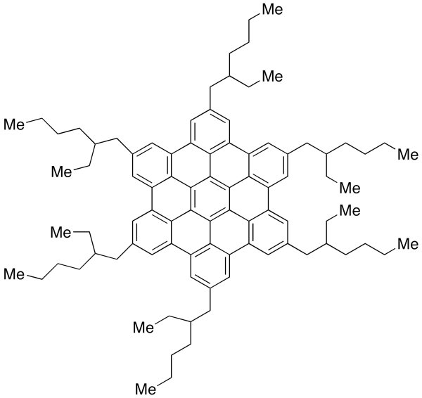 Hexa-(2-ethylhexyl)-hexa-peri-hexabenzocoronene