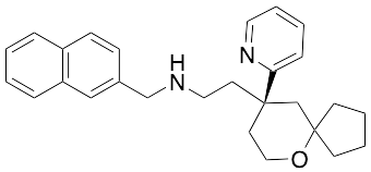 (R)-N-(Naphthalen-2-ylmethyl)-2-(9-(pyridin-2-yl)-6-oxaspiro[4.5]decan-9-yl)ethanamine