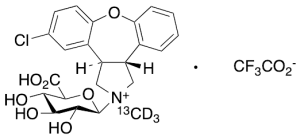 Asenapine-13C,d3 N-Beta-D-Glucuronide Trifluoroacetic Acid Salt