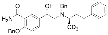 [S-(R*,S*)]-5-[1-Hydroxy-2-[(1-methyl-3-phenylpropyl)(phenylmethyl)amino]ethyl]-2-(phenylmethoxy)benzamide-d3