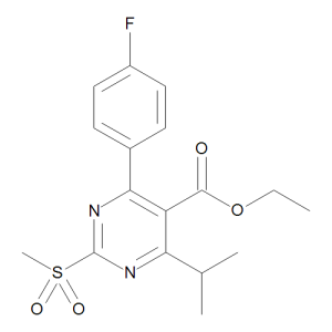 Ethyl 4-(4-Fluorophenyl)-6-isopropyl-2-(methylsulfonyl)pyrimidine-5-carboxylate