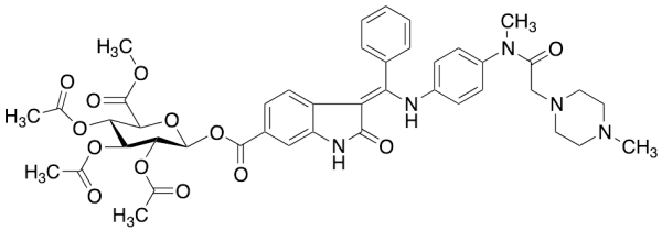 Nintedanib Demethyl-O-Beta-D-glucuronic Acid Methyl Ester 2,3,4-Triacetate