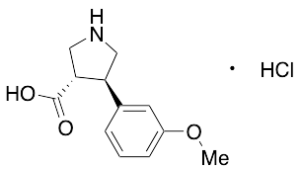 (3S,4R)-4-(3-Methoxyphenyl)-3-pyrrolidinecarboxylic Acid Hydrochloride