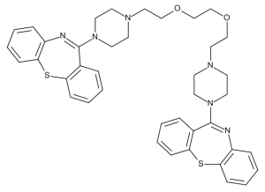 1,2-Bis[2-(4-Dibenzo[b,f][1,4]thiazepin-11-yl-1-piperazinyl)ethoxy]ethane