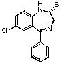 7-Chloro-1,3-dihydro-5-phenyl-2H-1,4-benzodiazepine-2-thione