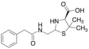 (2RS,4S)-5,5-Dimethyl-2-((2-phenylacetamido)methyl)thiazolidine-4-carboxylic acid (mixture of diastereomers)