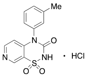 4-(3-Methylphenyl)-2H-pyrido[4,3-e]-1,2,4-thiadiazin-3(4H)-one 1,1-Dioxide Hydrlochloride