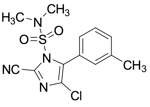 4-Chloro-2-cyano-N,N-dimethyl-5-(m-tolyl)-1H-imidazole-1-sulfonamide