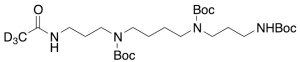 (4-((3-Acetamidopropyl)(tert-butoxycarbonyl)amino)butyl)(3-((tert-butoxycarbonyl)amino)propyl)carbamic Acid-d3 tert-Butyl Ester