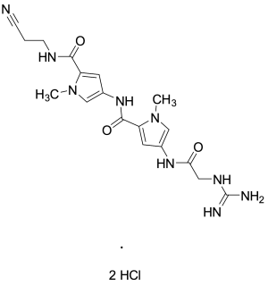 Des-(3-Amino-3-iminopropyl) N-(2-Cyanoethyl) Netropsin Dihydrochloride